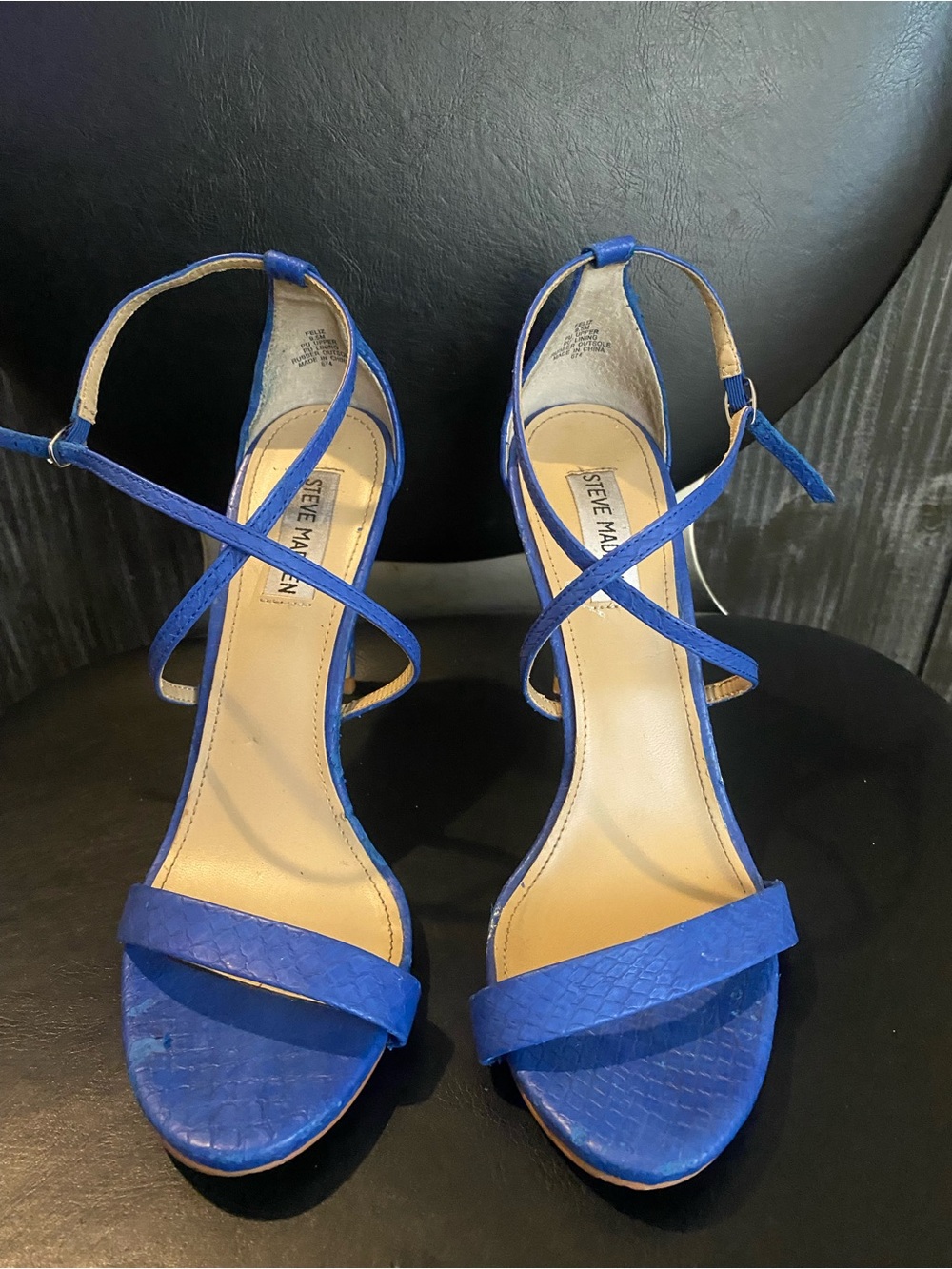 Steve Madden Cobalt Blue Strappy Heels